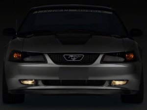 Ford Mustang Fog Lights - Front - Raxiom - Smoked - `99-`04 Ford Mustang Fog Lights - Front - Raxiom - Smoked - `99-`04