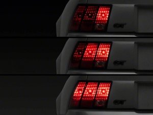 Ford Mustang LED Taillights - Rear - Raxiom - Sequential Tail Light Kit - `02-`04