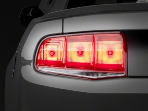 Ford Mustang LED Taillights - Rear - Raxiom - Aero - Black Housing (Smoked Lens) - `10-`12
