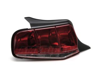 Ford Mustang LED Taillights - Rear - Raxiom - Aero - Black Housing (Smoked Lens) - `10-`12