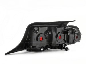 Ford Mustang LED Taillights - Rear - Raxiom - Aero - Black Housing (Smoked Lens) - `10-`12