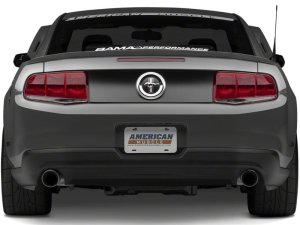 Ford Mustang LED Taillights - Rear - Raxiom - Aero - Black Housing (Smoked Lens) - `10-`12