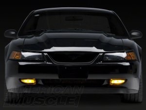 Ford Mustang Fog Lights - Front - Raxiom - Yellow - `99-`04
