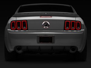 Ford Mustang LED Taillights - Rear - Raxiom - Gen5 - Black Housing (Smoked Lens) - `05-`09