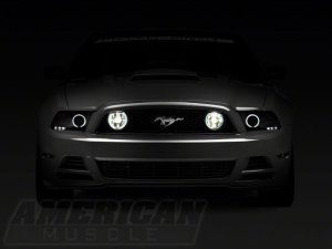 Ford Mustang Fog Lights - Raxiom - CCFL Halo - Chrome - `13-`14