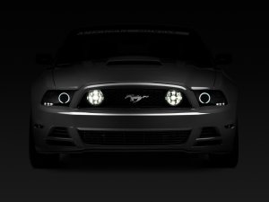 Ford Mustang Fog Lights - Raxiom - CCFL Halo - Smoked - `13-`14