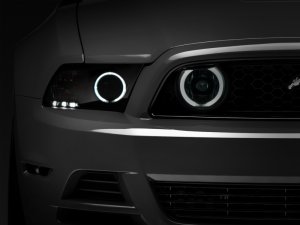 Ford Mustang Fog Lights - Raxiom - CCFL Halo - Smoked - `13-`14