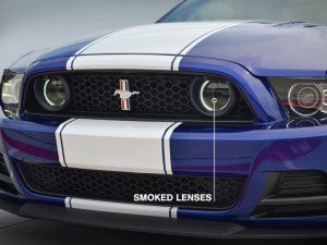 Ford Mustang Fog Lights - Raxiom - CCFL Halo - Smoked - `13-`14