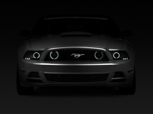 Ford Mustang Fog Lights - Raxiom - CCFL Halo - Smoked - `13-`14