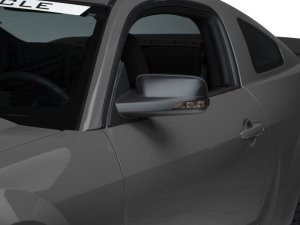 Ford Mustang Side View Mirrors - Driver and Passenger Side - Raxiom - Directional with Turn Signals - Textured Black - `05-`09