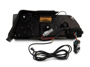 Dodge Challenger LED Taillights - Rear - Raxiom - Sequential Turn Signal, Race Track Inspired - Black Housing, Red Lens - `08-`14