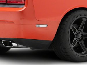 Dodge Challenger Side Markers - Front + Rear - Raxiom - Axial Series - Clear - `08-`14