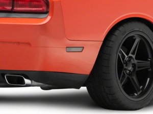 Dodge Challenger Side Marker Lamps - Front + Rear - Raxiom - Axial Series - Smoked - `08-`14 Dodge Challenger Side Marker Lamps - Front + Rear - Raxiom - Axial Series - Smoked - `08-`14