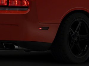 Dodge Challenger Side Marker Lamps - Front + Rear - Raxiom - Axial Series - Smoked - `08-`14 Dodge Challenger Side Marker Lamps - Front + Rear - Raxiom - Axial Series - Smoked - `08-`14