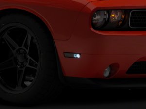 Dodge Challenger Side Marker Lamps - Front + Rear - Raxiom - Axial Series - Smoked - `08-`14 Dodge Challenger Side Marker Lamps - Front + Rear - Raxiom - Axial Series - Smoked - `08-`14