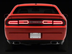 Dodge Challenger LED Taillights - Rear - Raxiom - Chrome Housing - Red/Clear Lens - `08-`14 Dodge Challenger LED Taillights - Rear - Raxiom - Chrome Housing - Red/Clear Lens - `08-`14