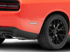 Dodge Challenger Side Marker Lights - Front + Rear - Raxiom - Axial Series LED - Clear - `15-`23 Dodge Challenger Side Marker Lights - Front + Rear - Raxiom - Axial Series LED - Clear - `15-`23