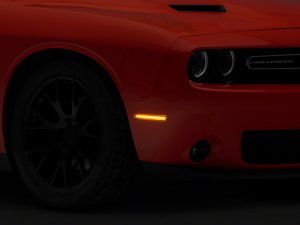 Dodge Challenger Side Marker Lights - Front + Rear - Raxiom - Axial Series LED - Clear - `15-`23 Dodge Challenger Side Marker Lights - Front + Rear - Raxiom - Axial Series LED - Clear - `15-`23