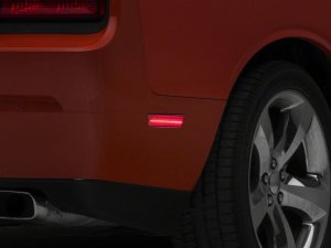 Dodge Challenger Side Marker Lights - Front + Rear - Raxiom - Axial Series LED - Clear - `08-`14