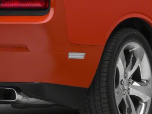 Dodge Challenger Side Marker Lights - Front + Rear - Raxiom - Axial Series LED - Clear - `08-`14