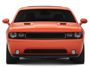 Dodge Challenger LED Headlights - Raxiom - Dual LED Halo Projector - Black Housing - `08-`14