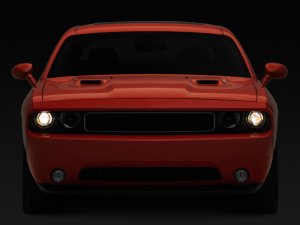 Dodge Challenger Headlights - Raxiom - Halo Projector with Sequential Turn Signals - Black Housing - `08-`14 Dodge Challenger Headlights - Raxiom - Halo Projector with Sequential Turn Signals - Black Housing - `08-`14