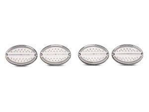 Chevrolet Corvette LED Taillights - Raxiom - Axial Series - Chrome Housing (Clear Lens) - `97-`04