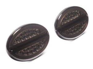 Chevrolet Corvette LED Taillights - Rear - Raxiom - Axial Series - Chrome Housing - Smoked Lens - `97-`04