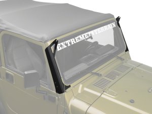 Jeep Wrangler LED Light Bar Mount - Windshield - Raxiom - Textured Black - `97-`06