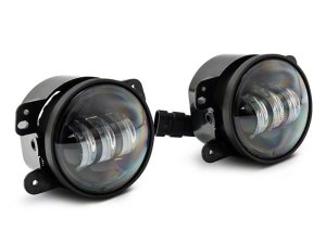 Jeep Wrangler JK Fog Lights - Raxiom - Tri-Bar LED - White - `07-`25 Jeep Wrangler JK Fog Lights - Raxiom - Tri-Bar LED - White - `07-`25