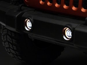Jeep Wrangler Fog Lights - Raxiom - Halo LED - Amber - `07-`23
