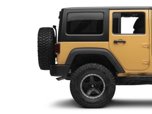 Jeep Wrangler JK LED Taillights - Rear - Raxiom - JL Style with Black Housing - Red Lens - `07-`18