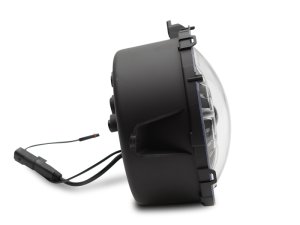 Jeep Wrangler JT LED Headlights - Raxiom - 9-Inch with DRL and Halo, Clear Lens - Black Housing - `18-`22