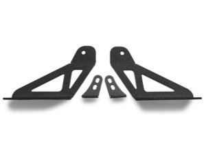 Jeep Wrangler JL Light Brackets - Hood - Raxiom - 30-Inch Single Row LED Light Bar - Textured Black - `18-`23