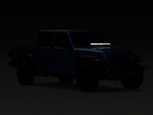 Jeep Wrangler JL Light Brackets - Hood - Raxiom - 30-Inch Single Row LED Light Bar - Textured Black - `18-`23
