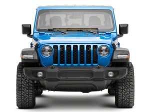 Jeep Wrangler JL Light Brackets - Hood - Raxiom - 30-Inch Single Row LED Light Bar - Textured Black - `18-`23
