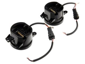 Jeep Wrangler JK Fog Lights - Front - Raxiom - Nighthawk LED with DRL Halos - `07-`18