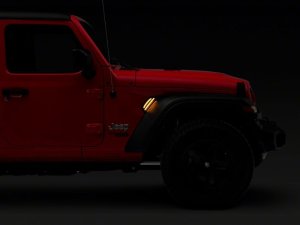 Jeep Wrangler JK Fender Vent LED Lights - Raxiom - Axial Series - Amber - `07-`18