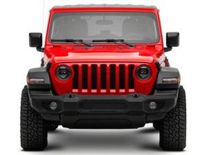Jeep Wrangler JL LED Headlights - Raxiom - 9-Inch LED Angel Eye - Black Housing - `18-`23
