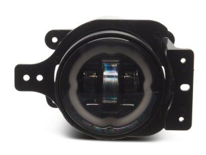 Jeep Wrangler Fog Lights - Raxiom - Axial Series Angel Eye LED - Black - `18-`23