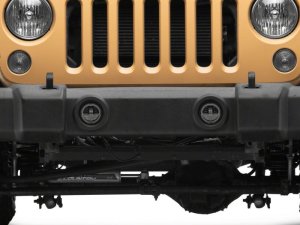 Jeep Wrangler Fog Lights - Raxiom - Axial Series Angel Eye LED - Black - `18-`23