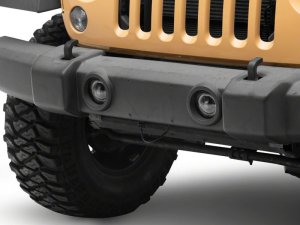 Jeep Wrangler Fog Lights - Raxiom - Axial Series Angel Eye LED - Black - `18-`23