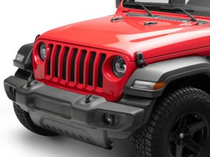 Jeep Wrangler LED Headlights - Raxiom - Axial Series 9-Inch Angel Eye - Black - `18-`23