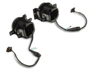 Jeep Wrangler LED Headlights - Raxiom - Axial Series 9-Inch Angel Eye - Black - `18-`23