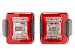 Jeep Wrangler LED Taillights - Raxiom - Clear Housing- Clear Lens - `07-`18
