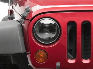 Jeep Wrangler JK LED Headlights - Raxiom - DB2 - Black - `07-`18