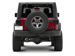 Jeep Wrangler LED Taillights - Rear - Raxiom - Smoked Lens - Red Housing - `07-`18