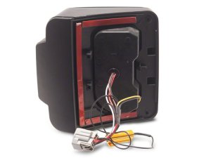 Jeep Wrangler LED Taillights - Rear - Raxiom - Smoked Lens - Red Housing - `07-`18