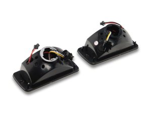 Jeep Wrangler LED Sequential Cornering Lights - Raxiom - Axial Series - Smoked - `97-`06