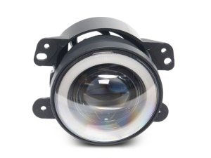 Jeep Wrangler Fog Lights - Raxiom - V2 LED Switchback with Amber Turn Signal and Halo Rings - `07-`18